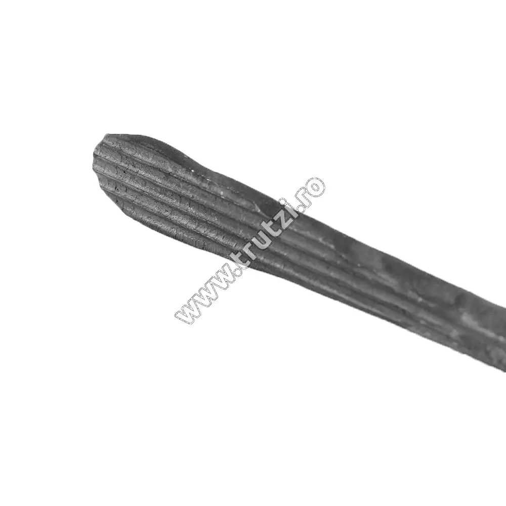 Element virgulă sect. fi 12mm amprentat, H 150mm, L 90mm