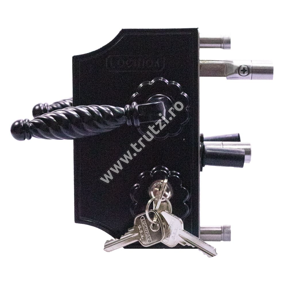 Imagine incuietoare locinox cu ornament pentru porti
