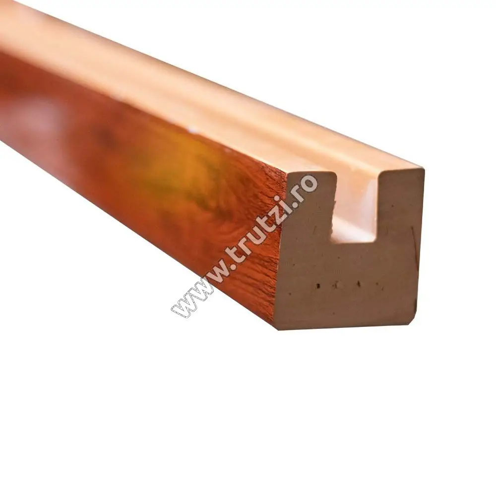 Imagine mana curenta pvc maro, l4000 mm, 45x45