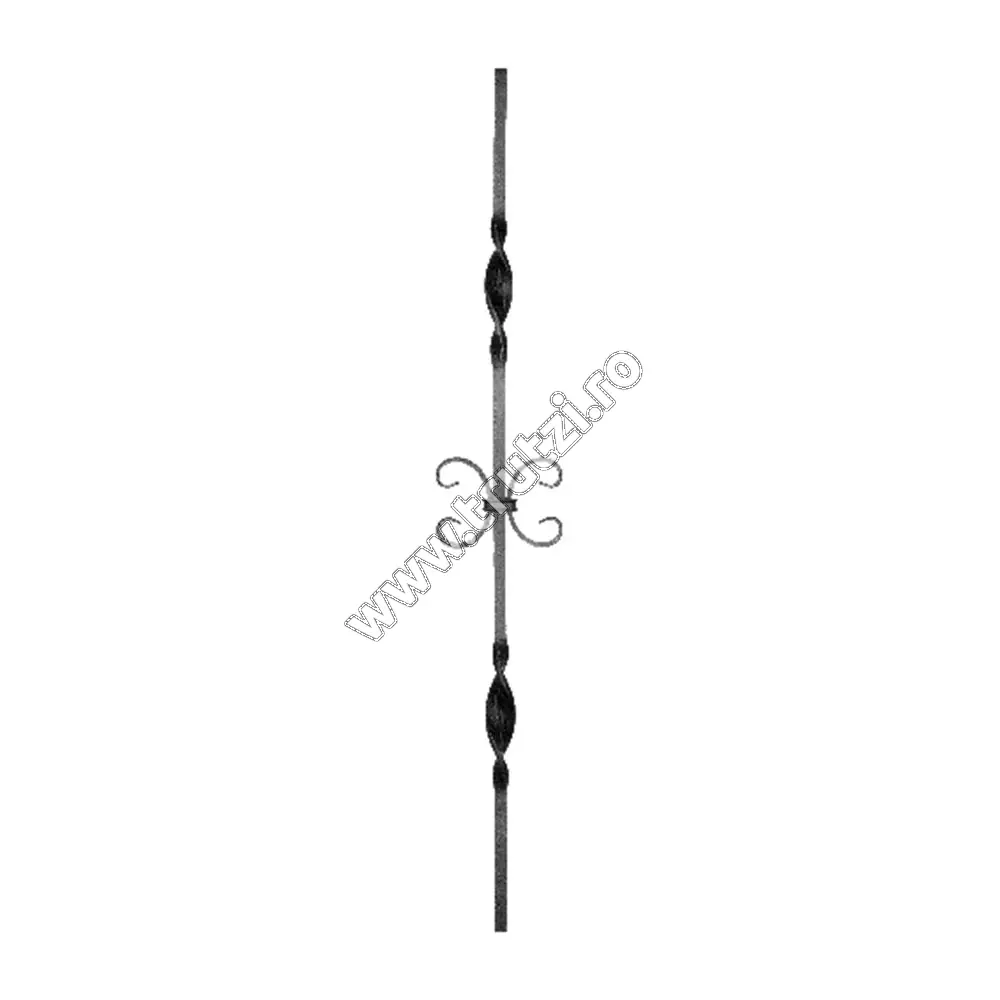 Imagine montant balustrada sect. 12x12mm, h 900mm, l 150mm