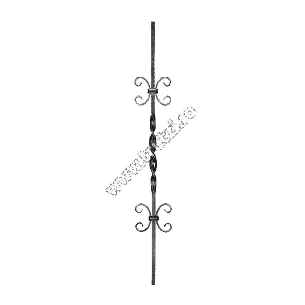 Imagine montant balustrada sect. 12x12mm, h 900mm, l 150mm