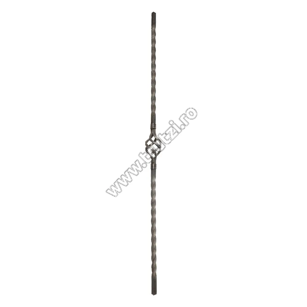 Imagine montant balustrada sect. 12x12mm rasucit, h 900mm, l 60mm