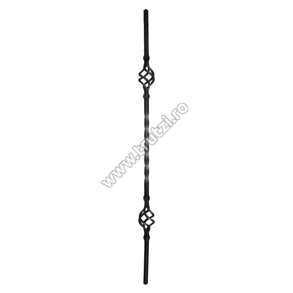 Imagine montant balustrada sect. 12x12mm rasucit, h 900mm, l 60mm