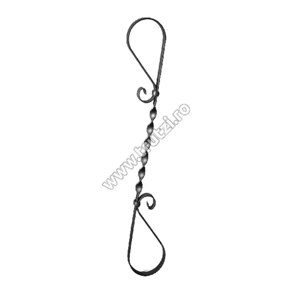 Imagine montant balustrada sect. 20x4mm, h 900mm, l 120mm