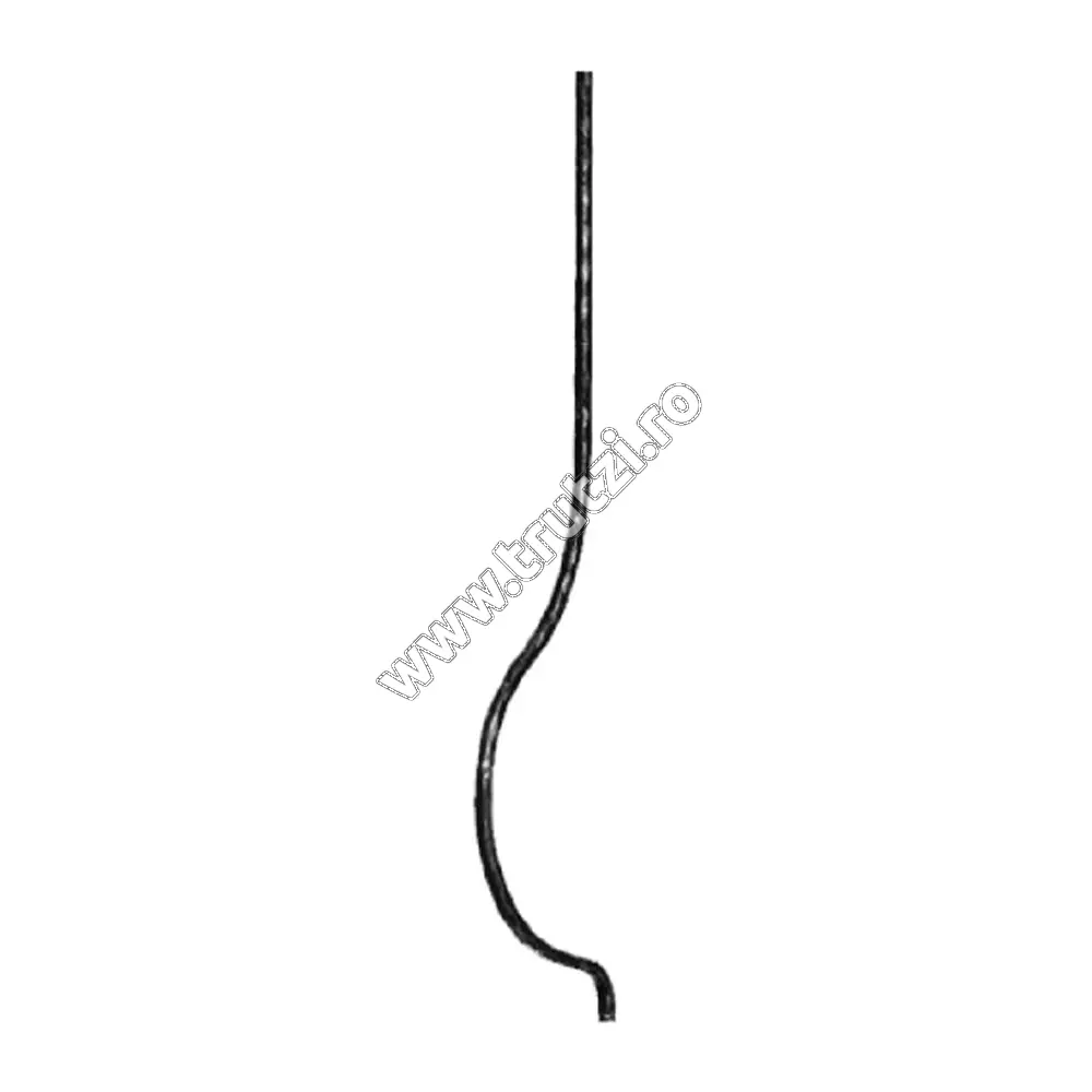Imagine montant curbat sect. 12x12mm, int. 110mm, h 900mm