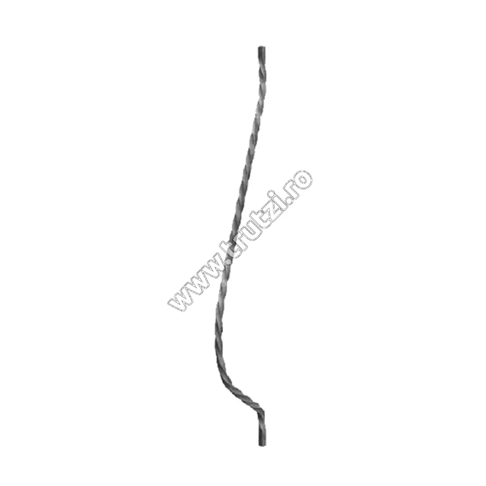 Imagine montant curbat sect. 12x12mm rasucit, int. 160mm, h 900mm