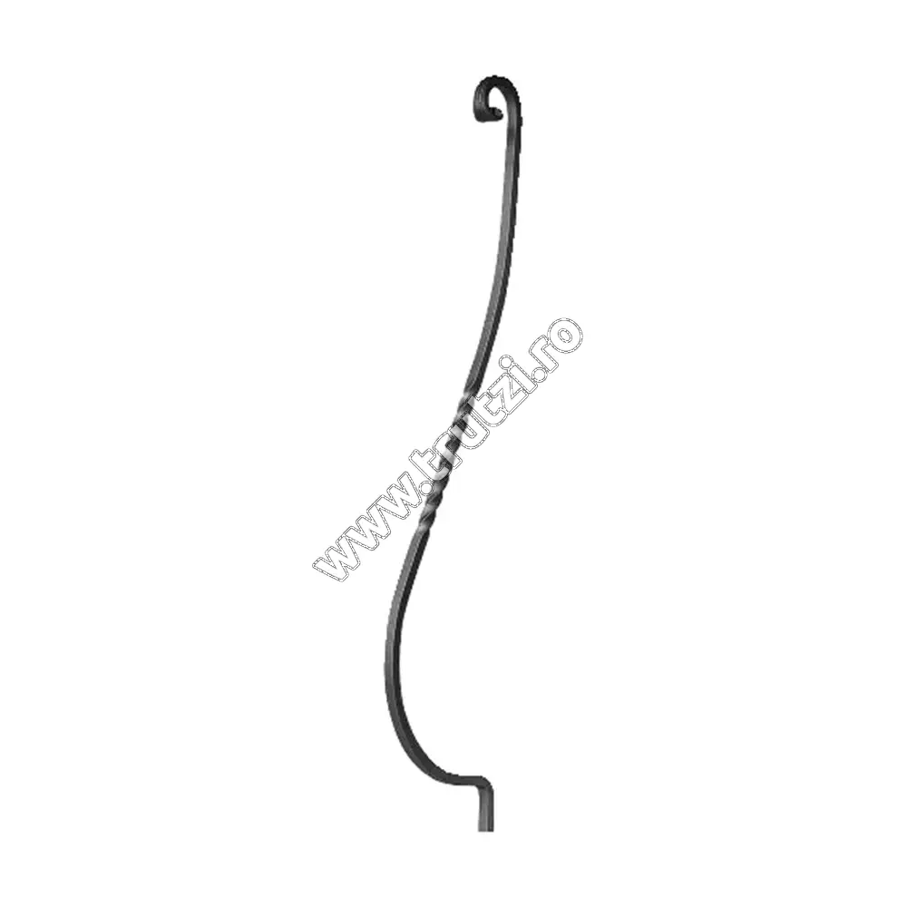 Imagine montant curbat sect. 12x12mm rasucit, int. 160mm, h 900mm