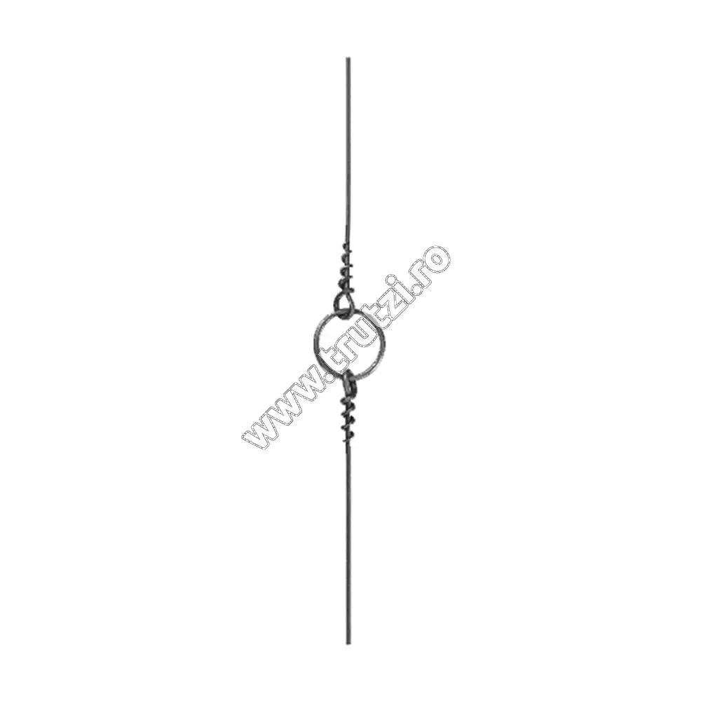 Imagine montant drept sect. fi 12mm, h 900mm, l 120mm