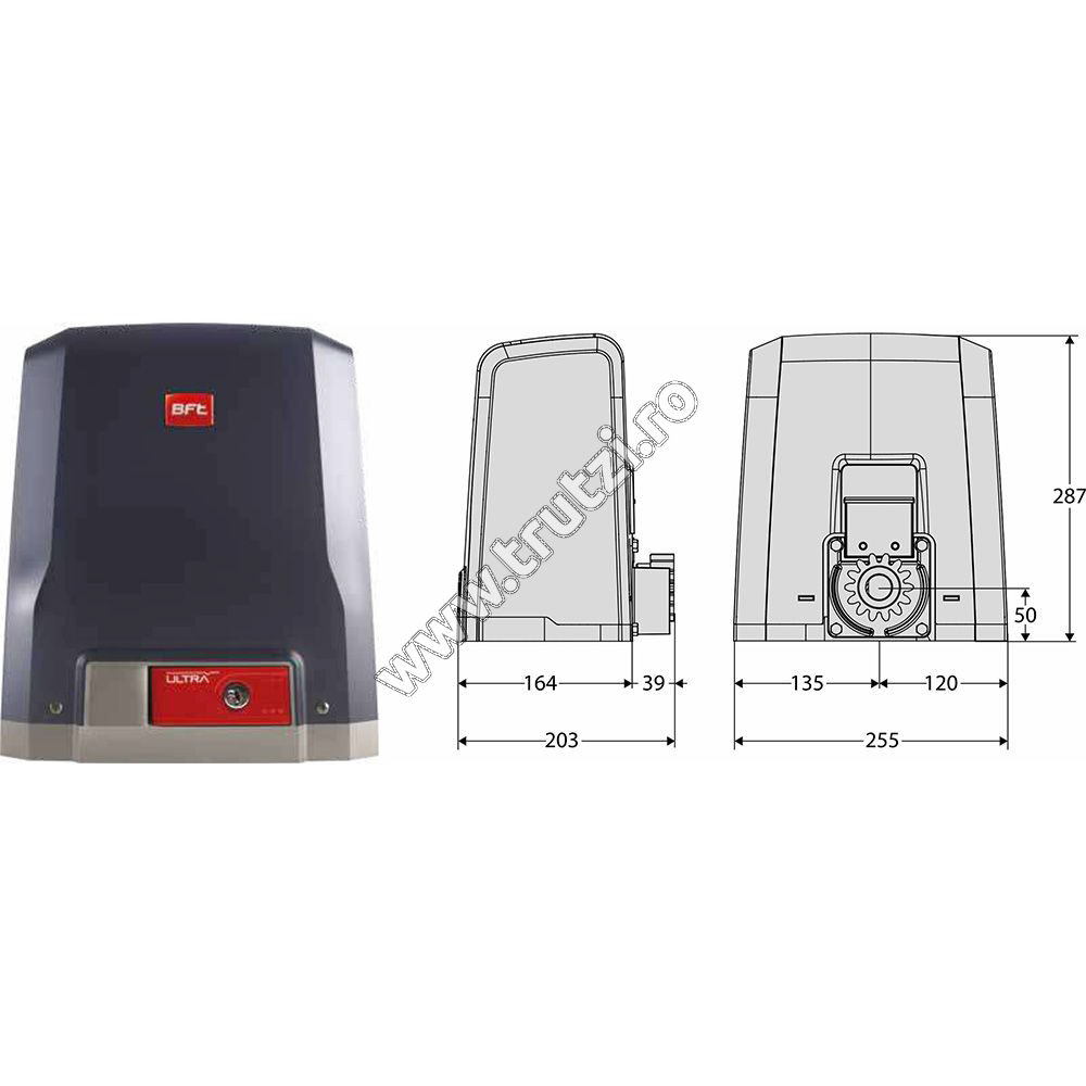 Imagine motor deimos bta600 ultra pentru porti culisante max. 600kg