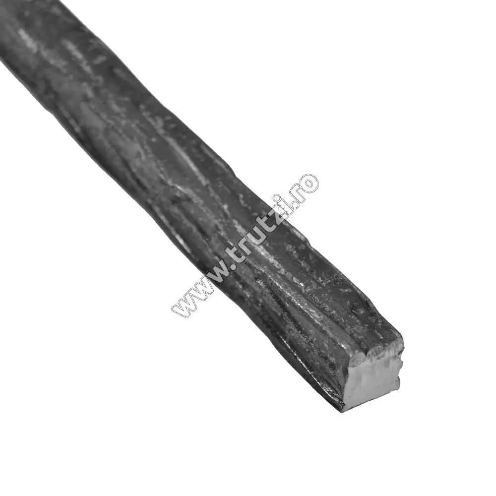 Imagine otel patrat amprentat scoarta 16x16mm