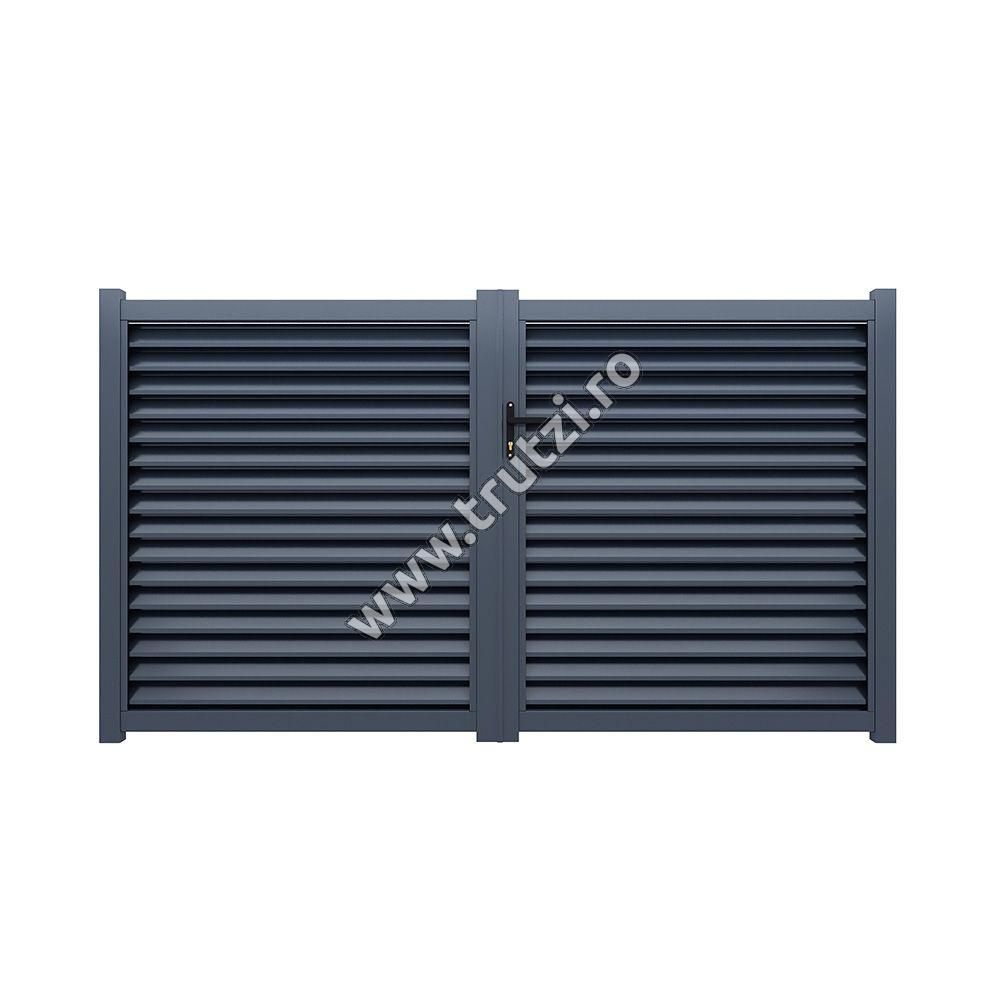 99864 Pachet de bază sistem imprejmuire din aluminiu Jaluzea L=9,5m - imagine 4