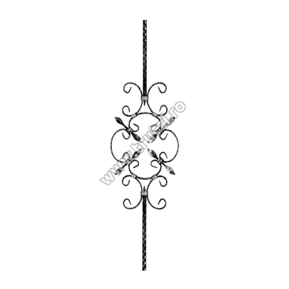 Imagine panou balustrada sect. 12x12mm amprentat, h 900mm, l 240mm