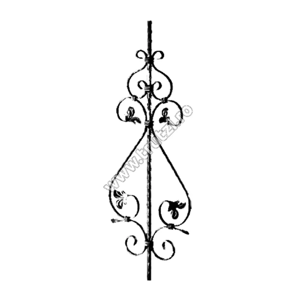 Imagine panou balustrada sect. 12x12mm amprentat, h 900mm, l 310mm