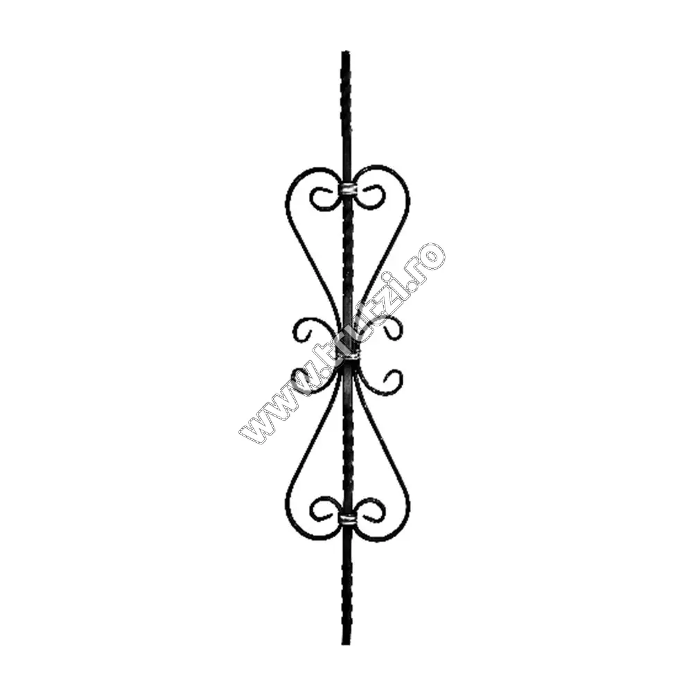 Imagine panou balustrada sect. 12x12mm rasucit, h 900mm, l 185mm