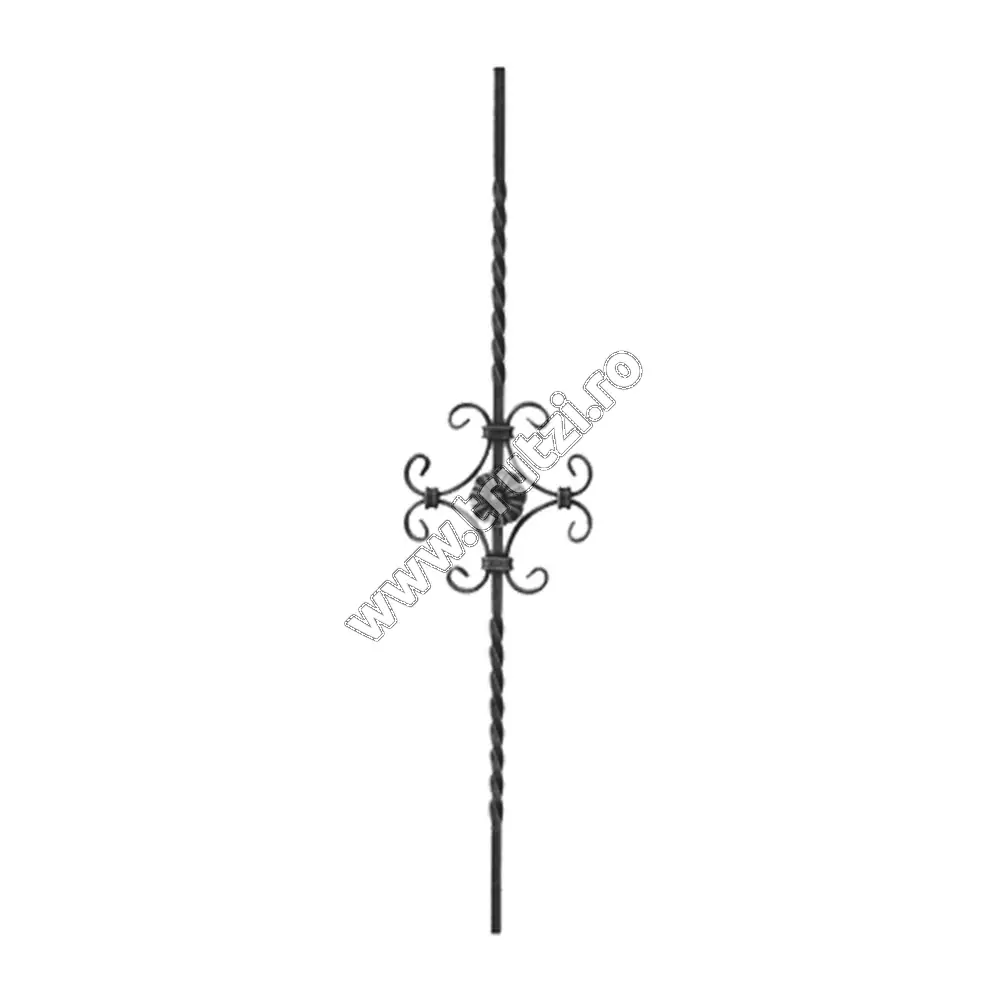 Imagine panou balustrada sect. 12x12mm rasucit, h 900mm, l 210mm
