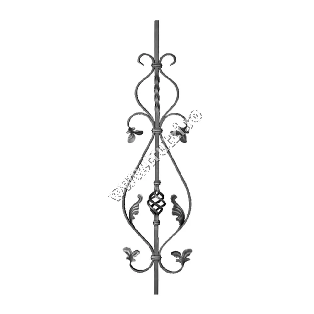 Imagine panou balustrada sect. 12x12mm rasucit, h 900mm, l 225mm
