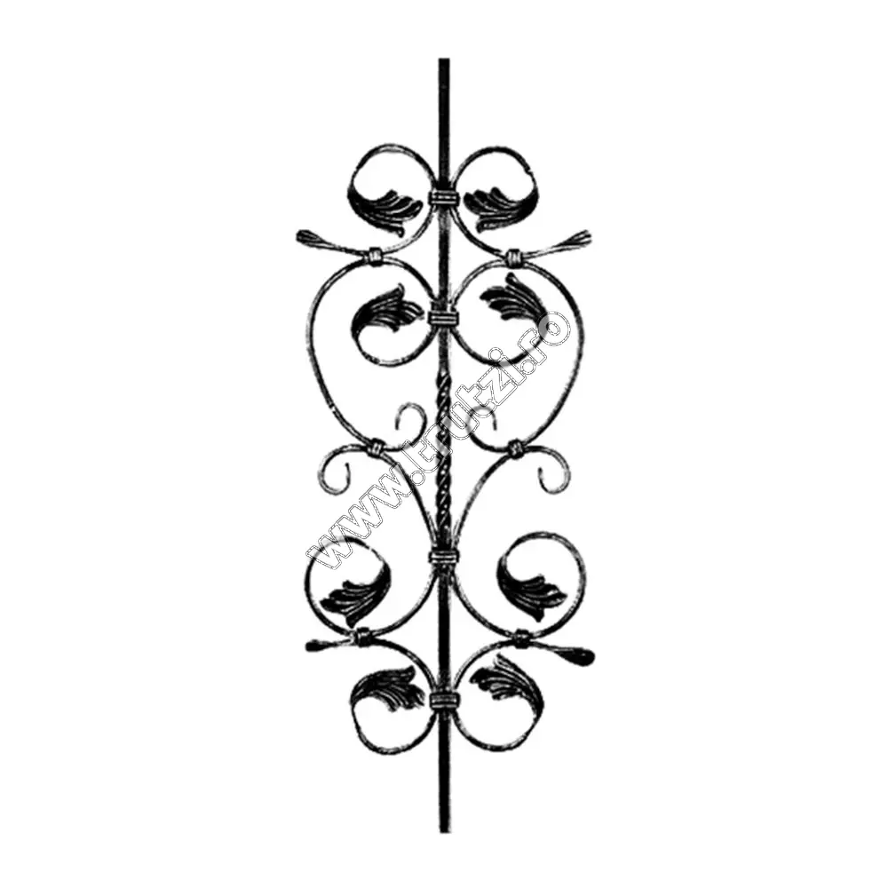 Imagine panou balustrada sect. 12x12mm rasucit, h 900mm, l 310mm