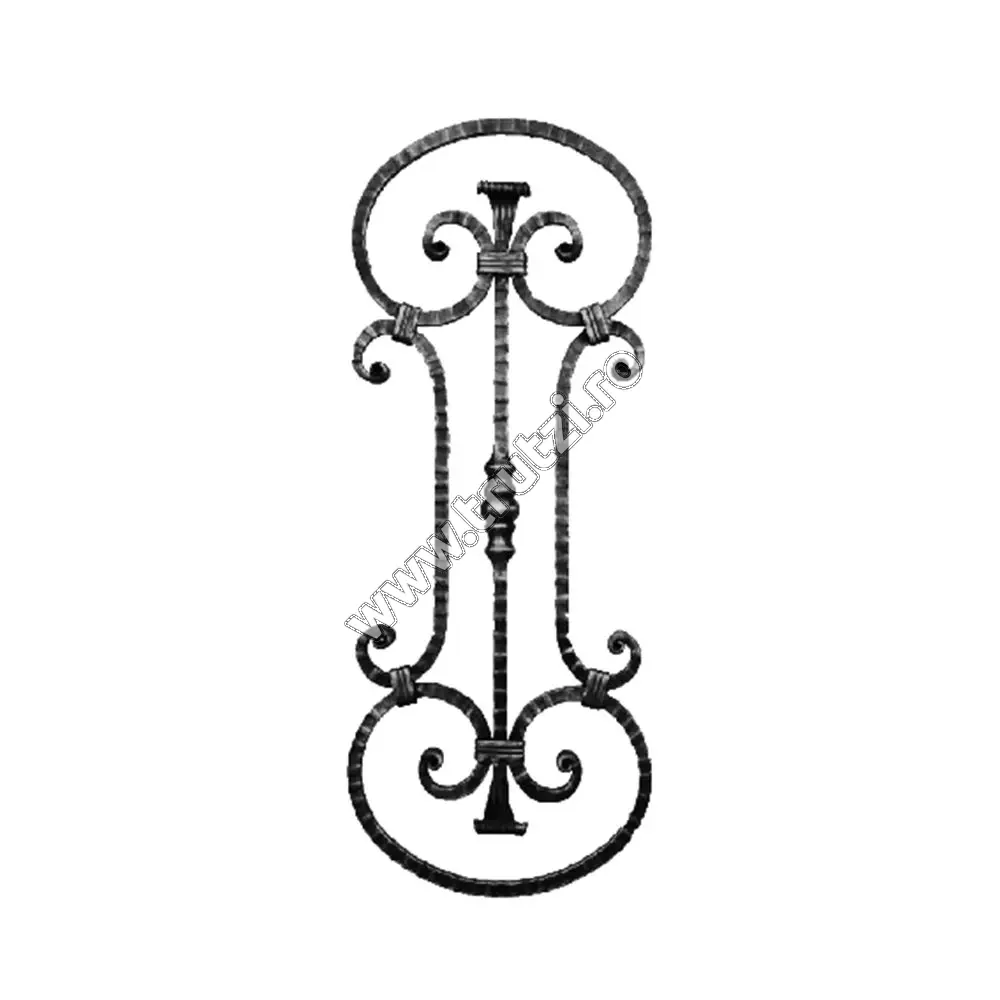 Imagine panou balustrada sect. 14x14mm amprentat transversal, h 800mm, l 300mm