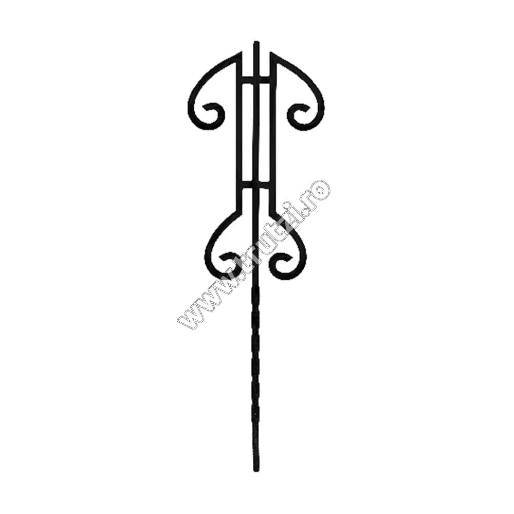 Imagine panou balustrada sect. 14x14mm rasucit, h 900mm, l 280mm