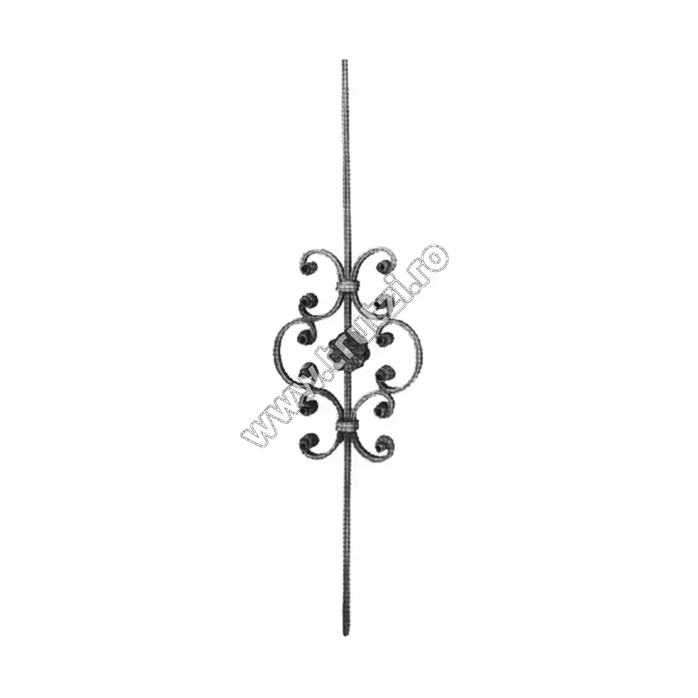 Imagine panou balustrada sect. 16x8mm canelat, h 900mm, l 230mm