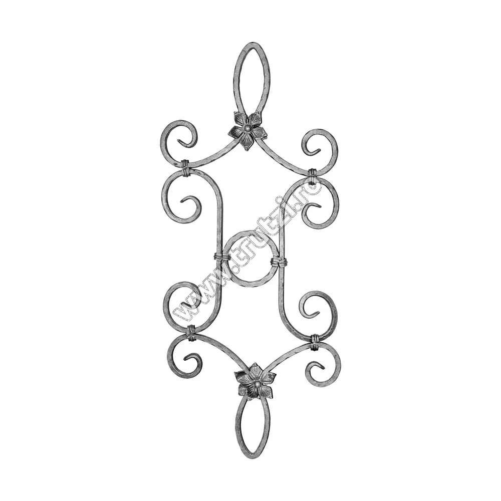 Imagine panou forjat sect. 12x12mm amprentat, h 900mm, l 385mm