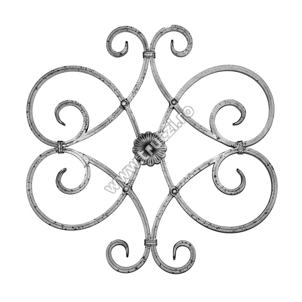Imagine panou forjat sect. 12x12mm canelat, h 600mm, l 600mm