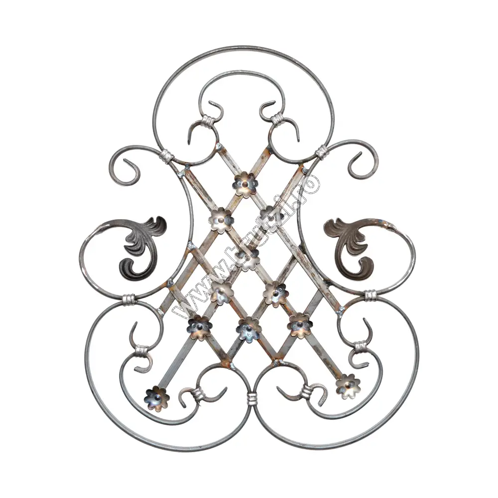 Imagine panou forjat sect. 12x5mm amprentat, h 555mm, l 455mm