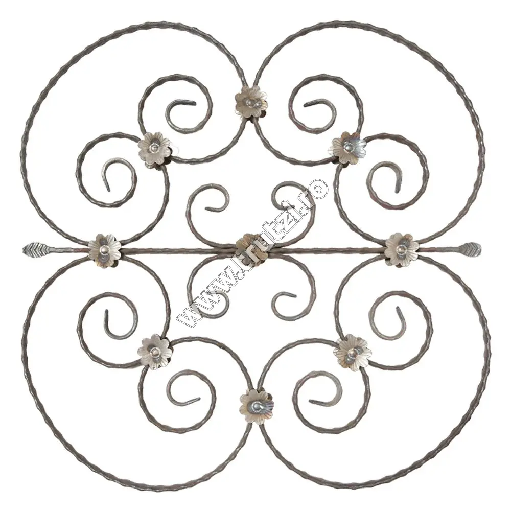 Imagine panou forjat sect. 12x6mm amprentat, h 610mm, l 610mm