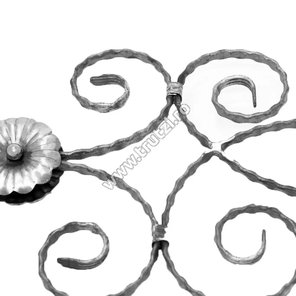 Panou forjat sect. 12x5mm amprentat, H 800mm, L 290mm