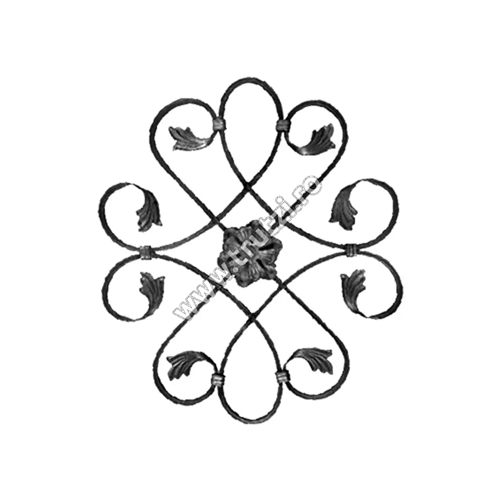 Imagine panou forjat sect. 12x5mm, h 590mm, l 510mm
