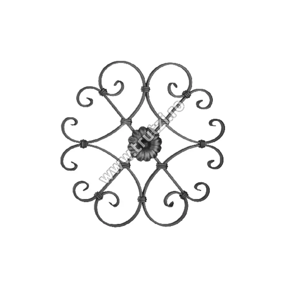 Imagine panou forjat sect. 16x6mm, h 480mm, l 410mm
