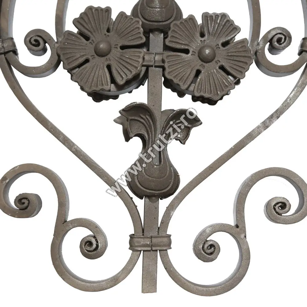 Panou forjat sect. 16x8mm canelat, H 900mm, L 340mm