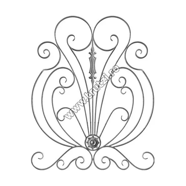 Imagine panou forjat sect. 16x8mm, h 1000mm, l 80mm