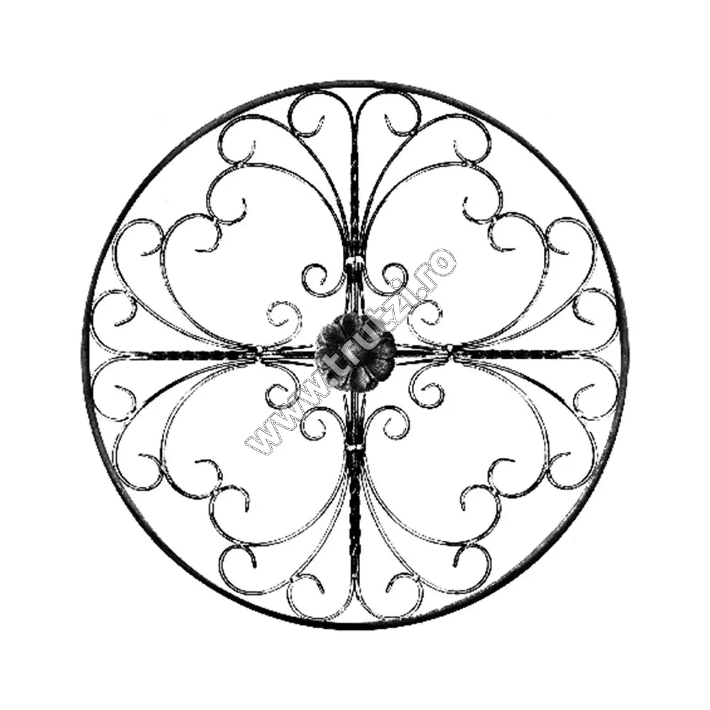Imagine panou forjat sect.12x6mm, int. 12x6mm, fi 920mm