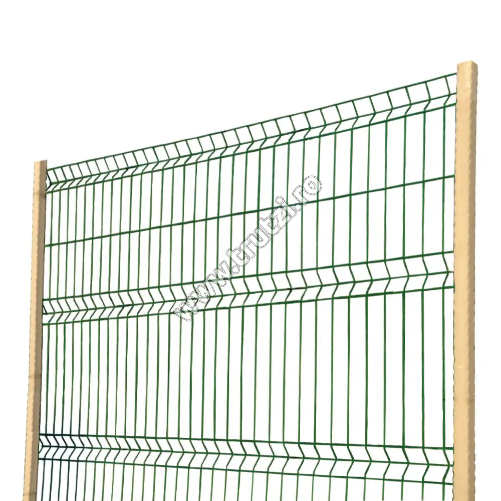 Imagine panou plastifiat verde 1700x2000, gr. 4.4mm, gauri 40x60x200mm