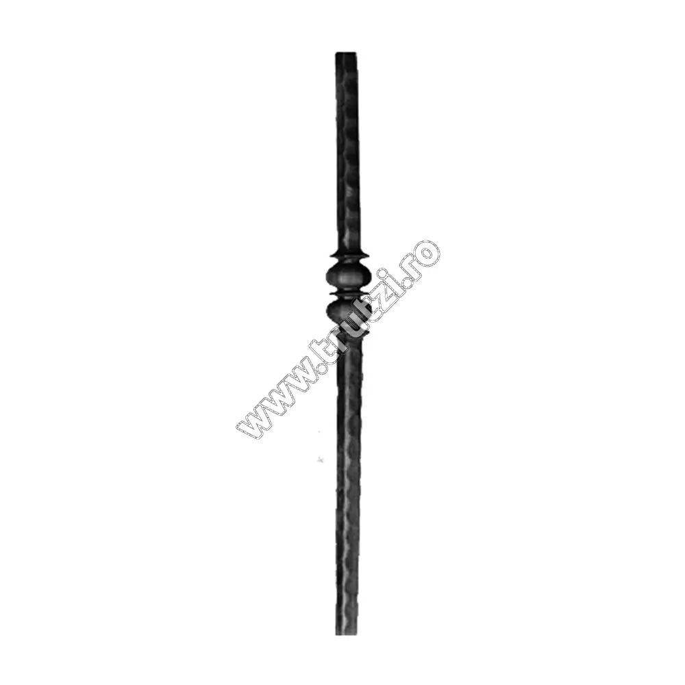 Imagine prim montant sect. 25x25mm batut, h 1200mm