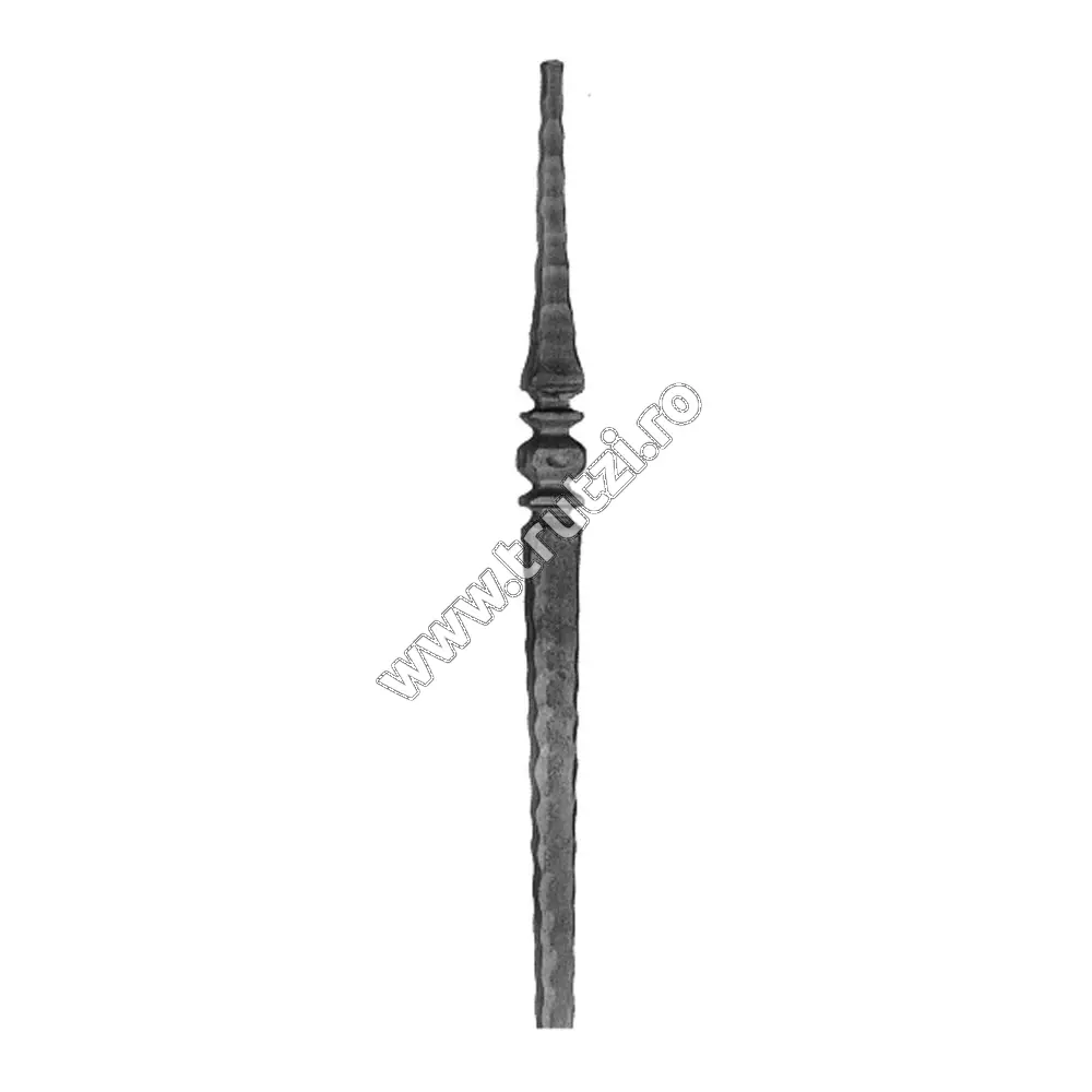 Imagine prim montant sect. 25x25mm batut, h 1200mm