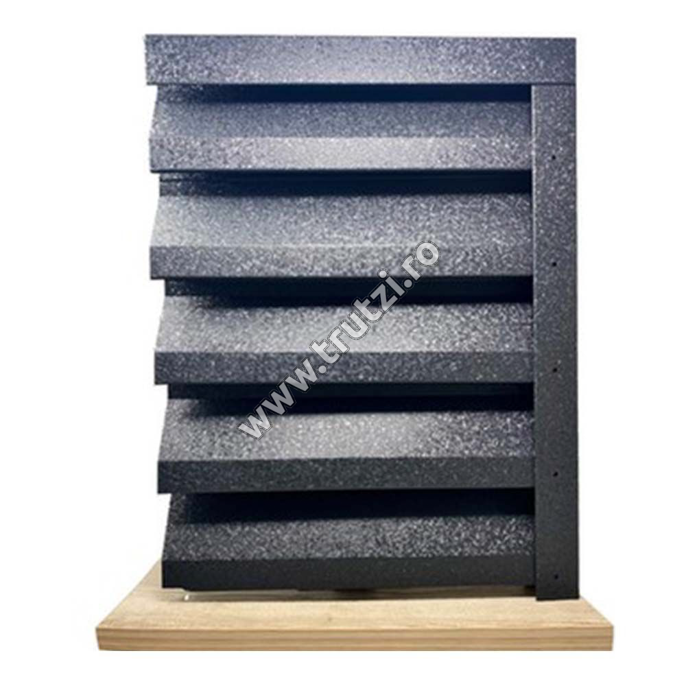 Imagine profil jaluzea atlas v-mat structurat, grosime 0.50mm, gri ral 7024