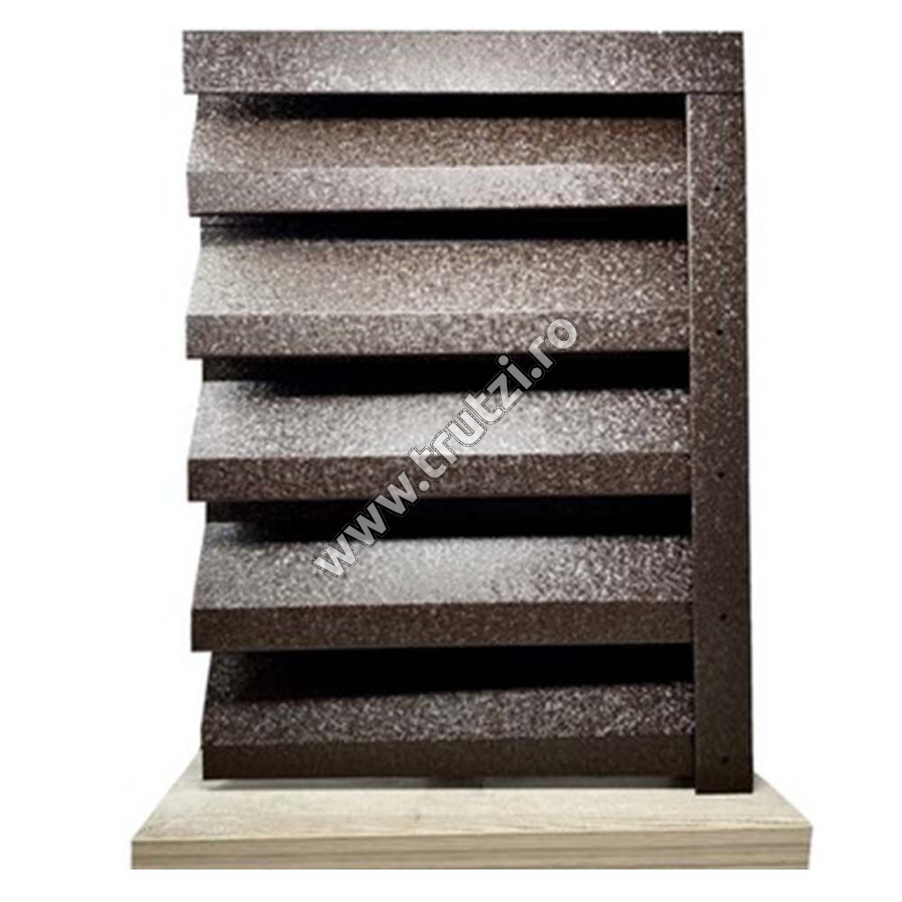 Imagine profil jaluzea atlas v-mat structurat, grosime 0.50mm, maro ral 8019