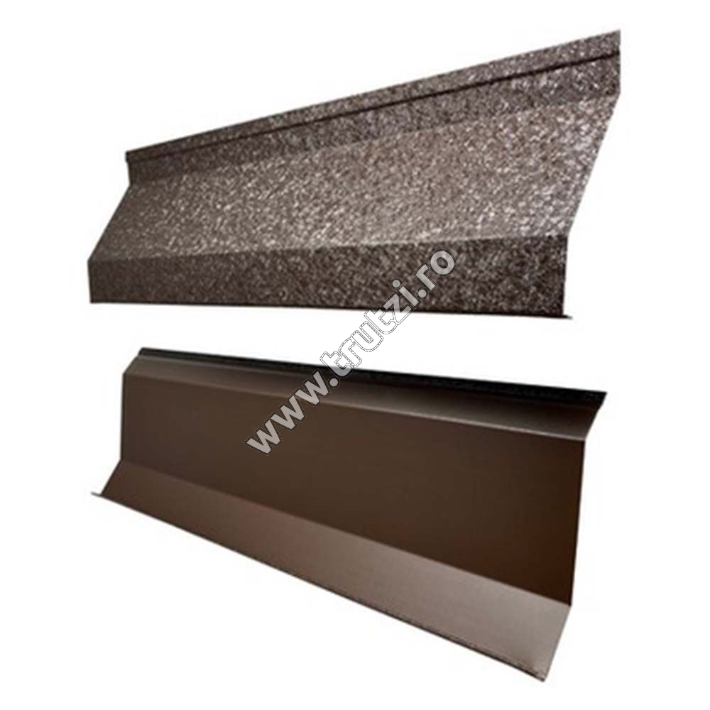 Profil jaluzea Atlas V-mat structurat, grosime 0.50mm, maro RAL 8019