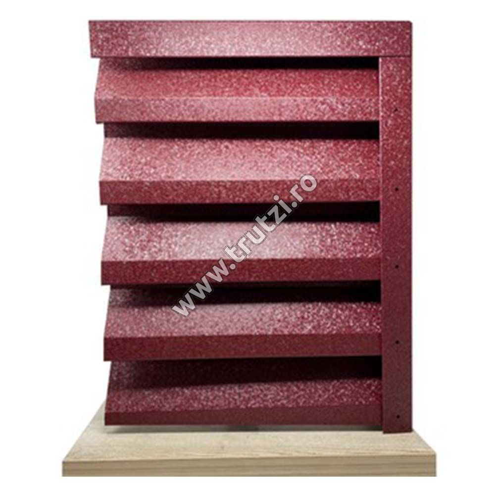 Imagine profil jaluzea atlas v-mat structurat, grosime 0.50mm, visiniu ral 3005