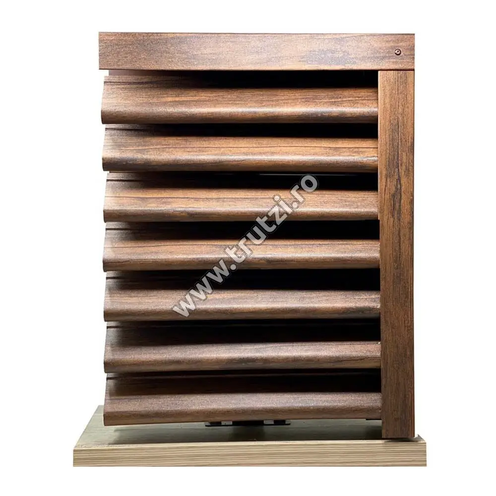 Imagine profil jaluzea imitatie lemn mahon, grosime 0.40mm