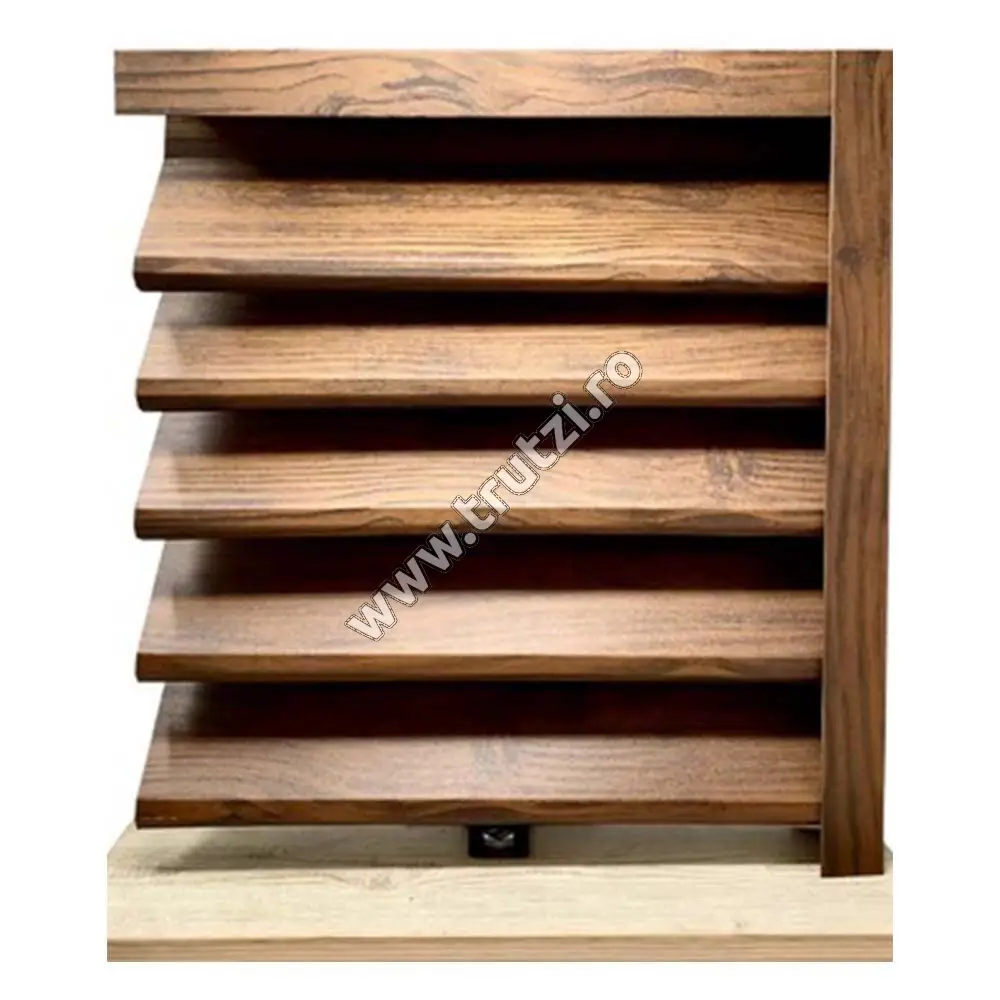 Imagine profil jaluzea imitatie lemn mahon, grosime 0.40mm