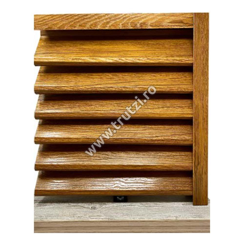 Imagine profil jaluzea imitatie lemn stejar, grosime 0.40mm