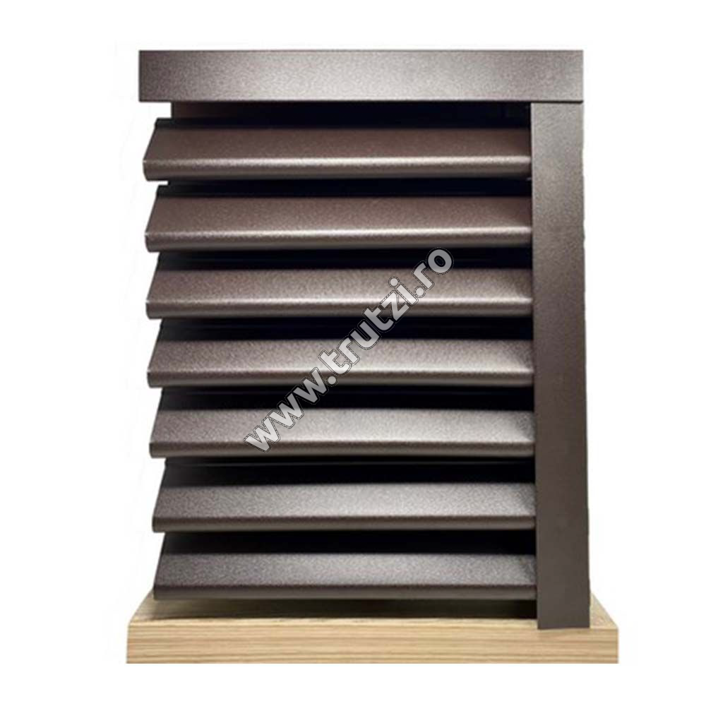 Imagine profil jaluzea piramida mat bgm, grosime 0.45mm, maro ral 8019