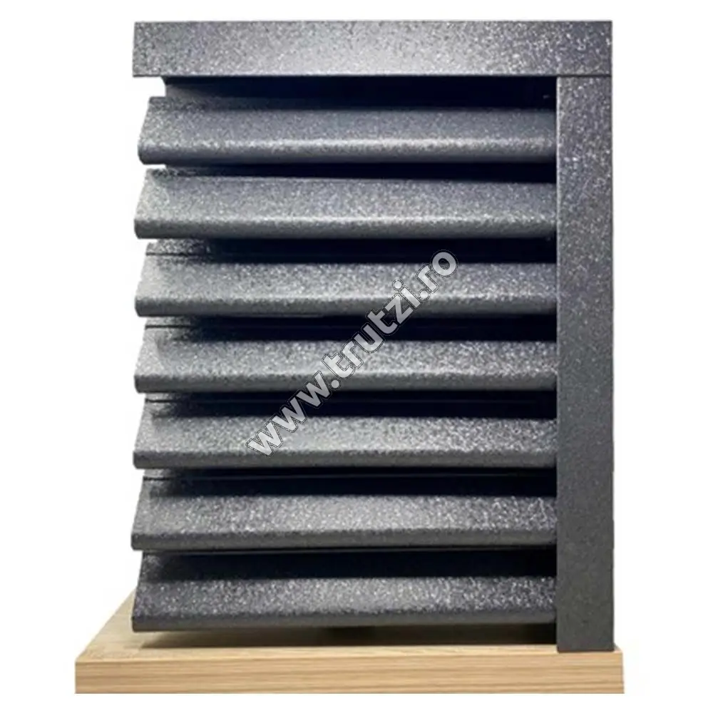 Imagine profil jaluzea piramida v-mat structurat, grosime 0.50mm, gri ral 7024
