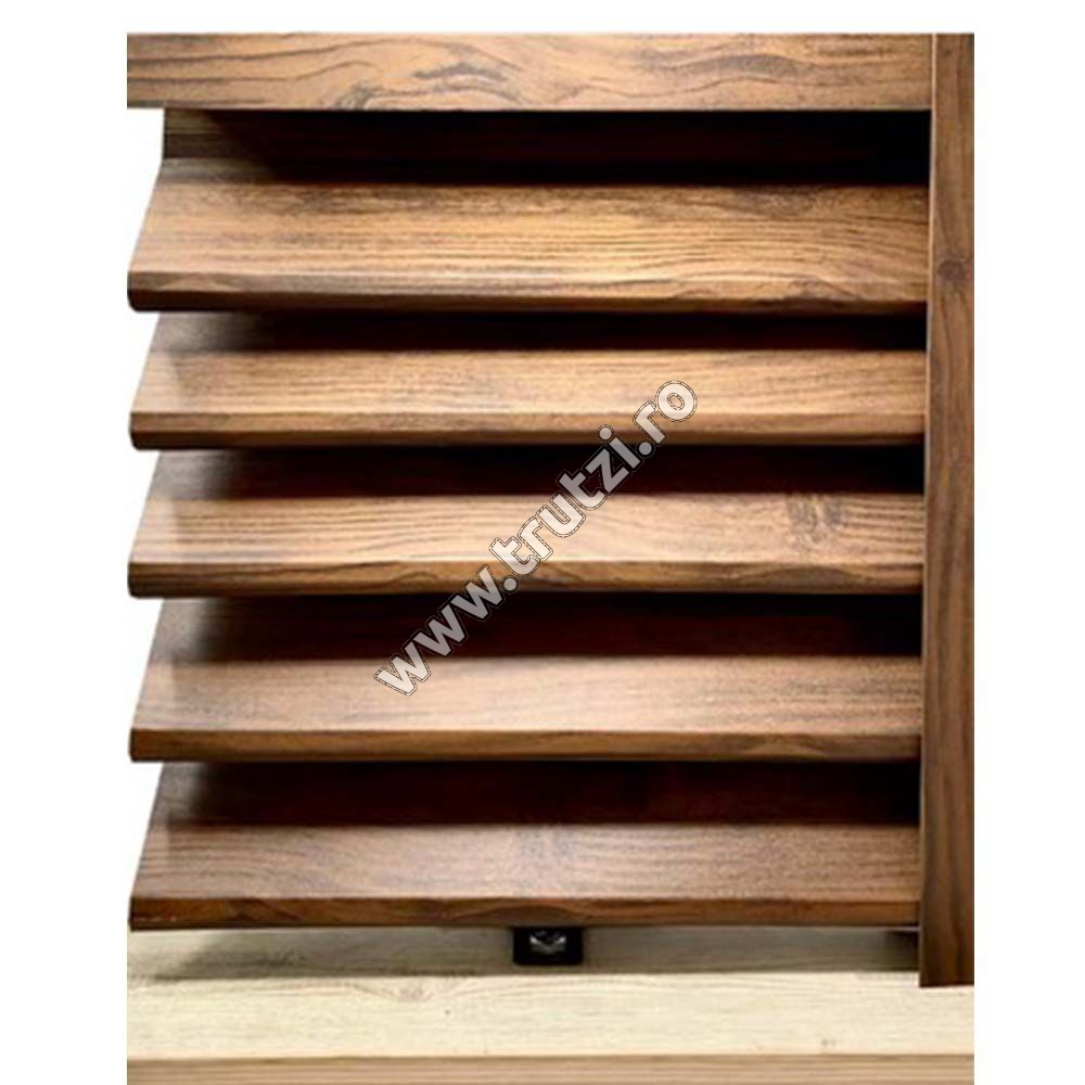 Imagine profil jaluzea sigma imitatie lemn mahon dublu, grosime 0.50mm