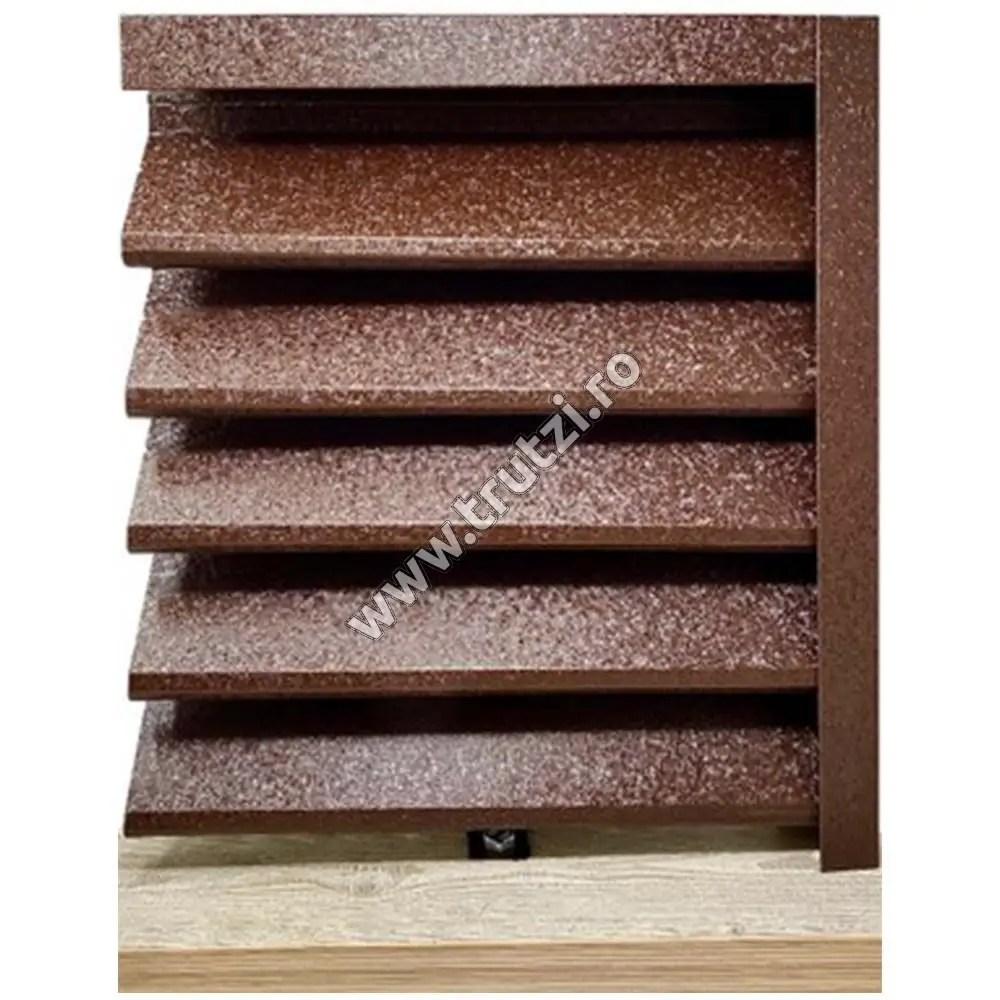 Imagine profil jaluzea sigma v-mat structurat, grosime 0.50mm, maro ral 8017