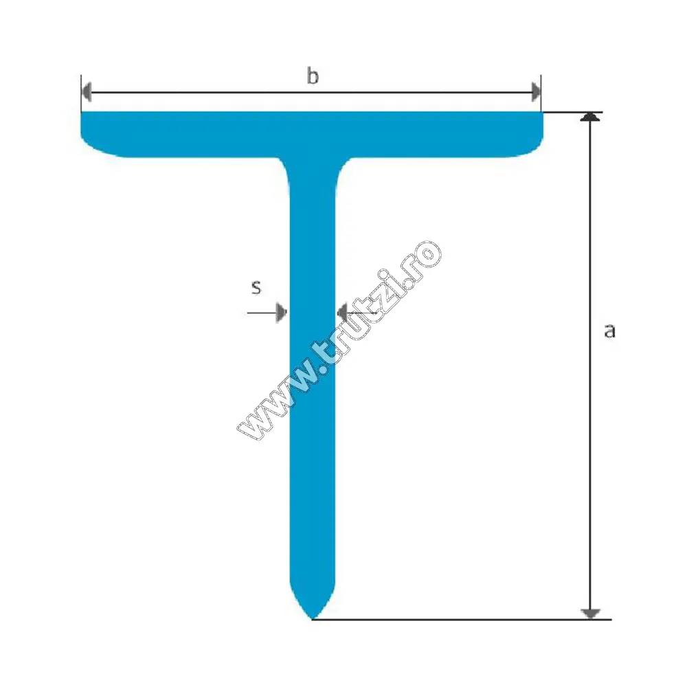 Imagine profil "t" 25x25x3.0mm