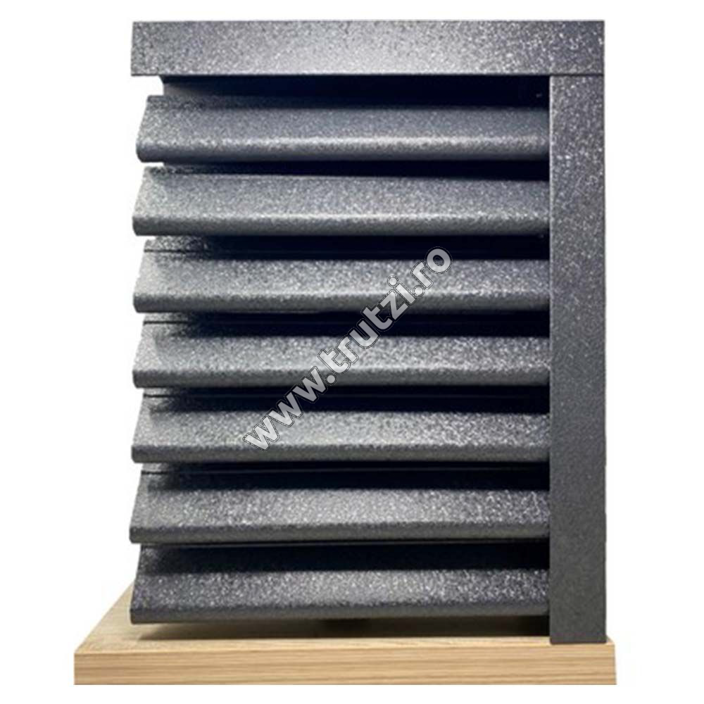 Imagine profil u orizontal v-mat structurat, gri ral 7024